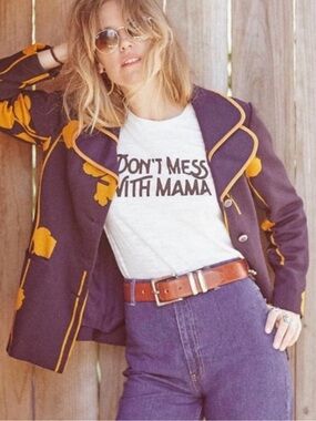 Don't Mess With Mama Short Sleeve Tee - White